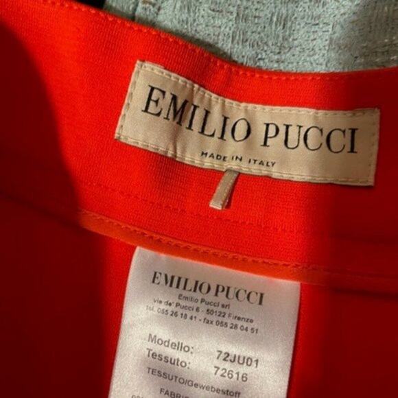 Emilio Pucci Bermuda shorts Melon colored size 8 - Picture 6 of 6